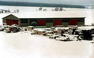 Binz Holzbau Ueber uns Historie 1980 Einweihung Abbundanlage