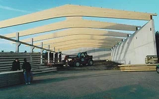 Binz Holzbau Ueber uns Historie 2003 Bau Hobelhalle