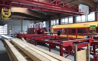 Binz Holzbau Ueber uns Historie 2018 Neue Abbundmaschine