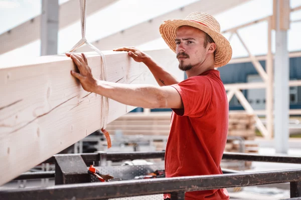 Binz-Holzbau Montage auf Baustelle 02