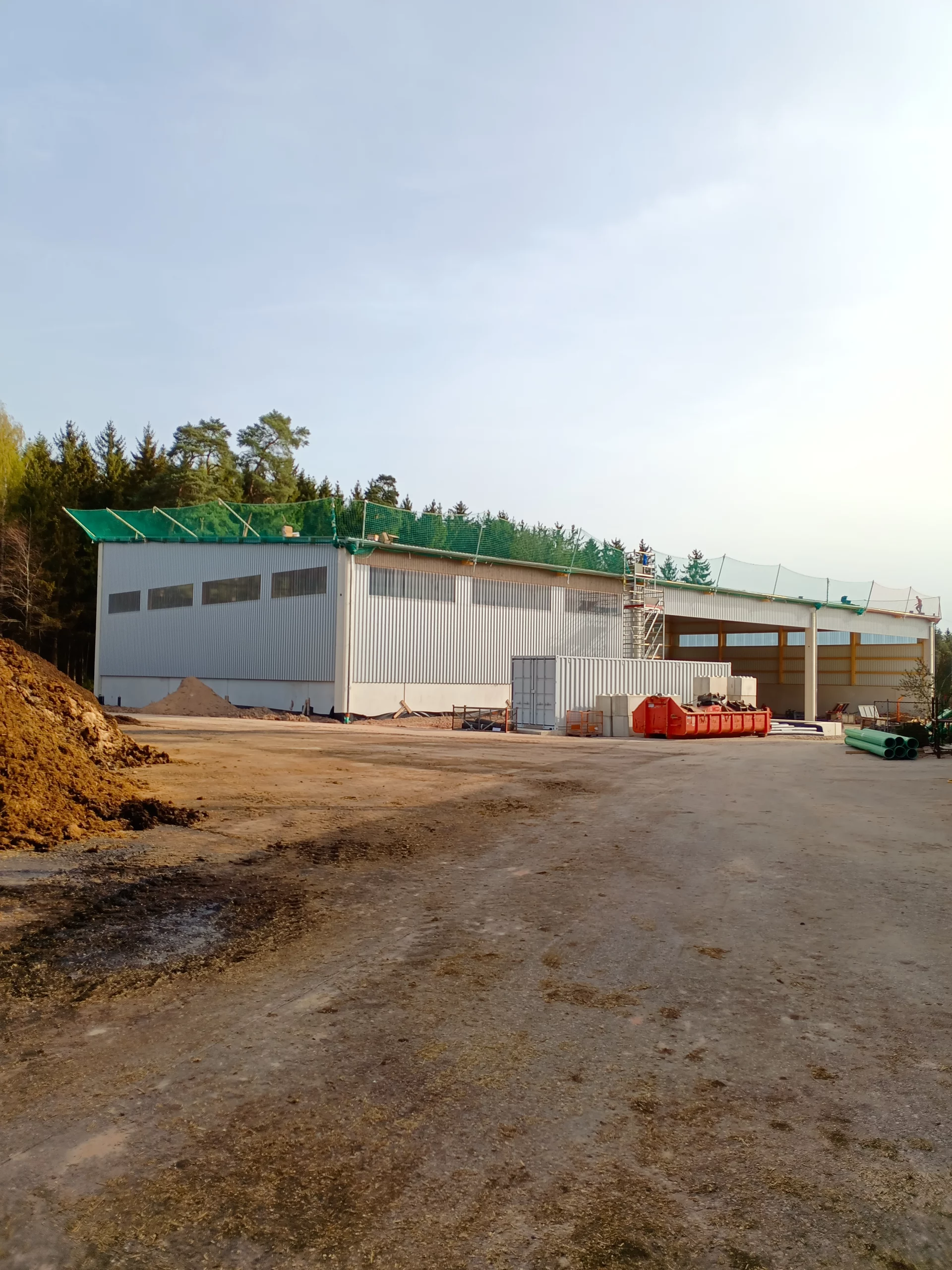 Binz Holzbau Referenzen Piott Dinkelsbuehl Halle im Bau